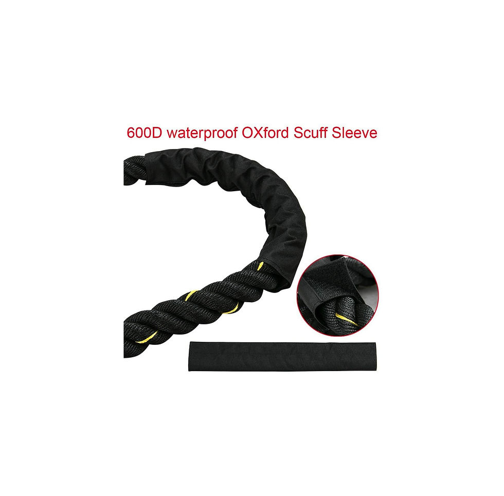 Thumbnail: 600D Oxford waterproof sleeve to protect the rope from friction and fray