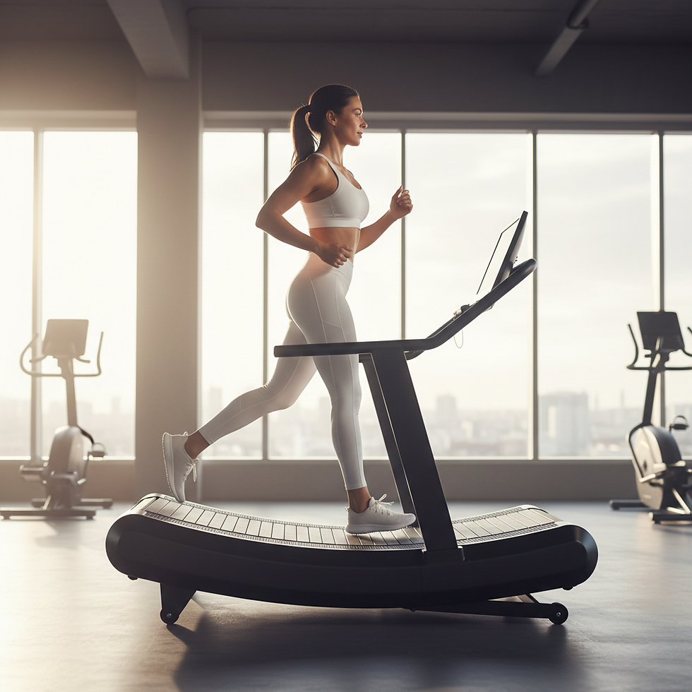 Thumbnail: MMB Aeres Professional Smart Curved Treadmill | Non-Motorized | HD Touch Screen