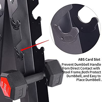 Thumbnail: "A" Frame Dumbbell Rack Vertical Dumbbell Storage 3 sets 6 sets 10 sets