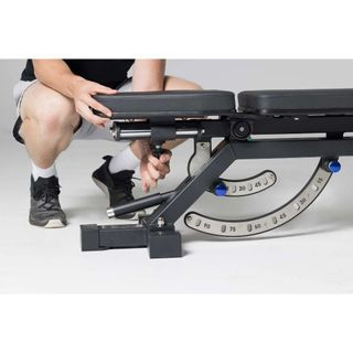 Thumbnail: MMB 2500 Zero Gap Adjustable Bench Heel Hook Incline True Decline Flat