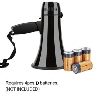 Thumbnail: Portable Megaphone Bullhorn 20 Watt Power Megaphone Speaker Voice and Siren