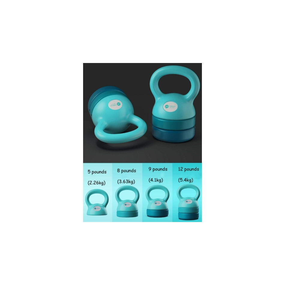 Thumbnail: Ladies Adjustable Kettlebell Wide authentic kettlebell handles help to provide a secure and comfortable grip