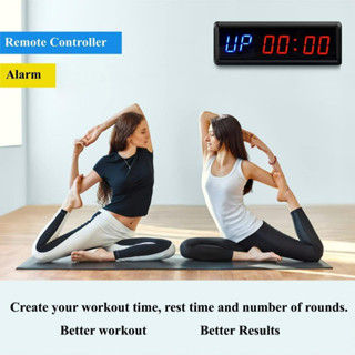 Thumbnail: 🔥Ready Stock🔥LED Interval Timer Count Down/Up Clock Stopwatch with Remote for
