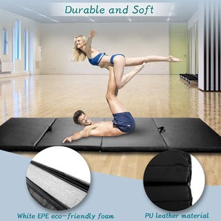 Thumbnail: 2"Thick Foldable Gym Exercise Mat with Carrying Handles 4 Panel Design