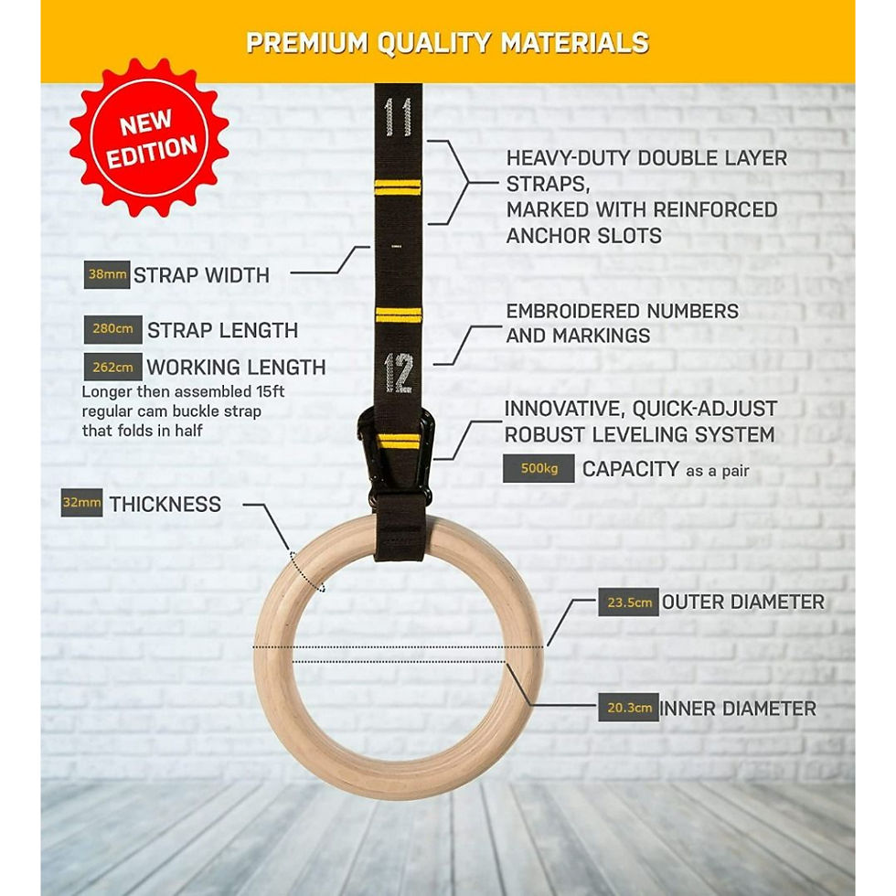 Thumbnail: MMB Kara Quick Adjust Numbered Straps for Gymnastic Rings