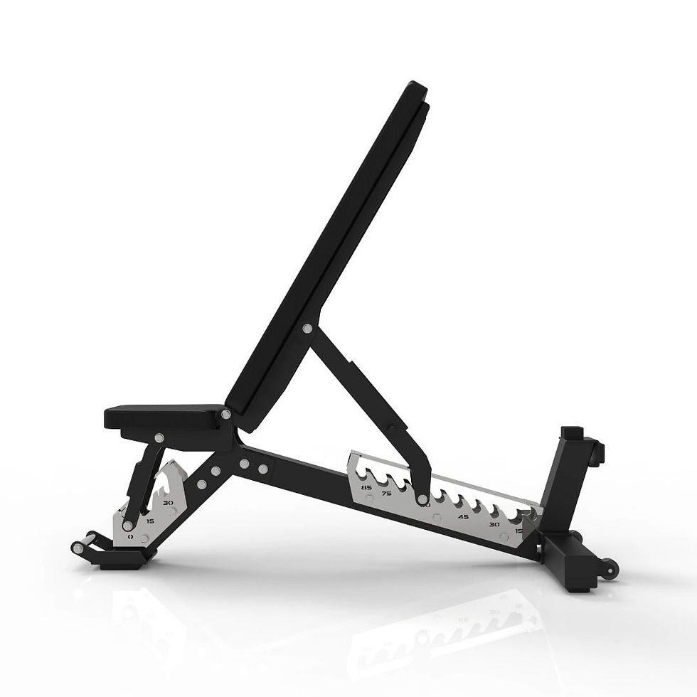 Thumbnail: MMB Klino Adjustable Flat Incline Gym Bench Weightlifting Dumbbell