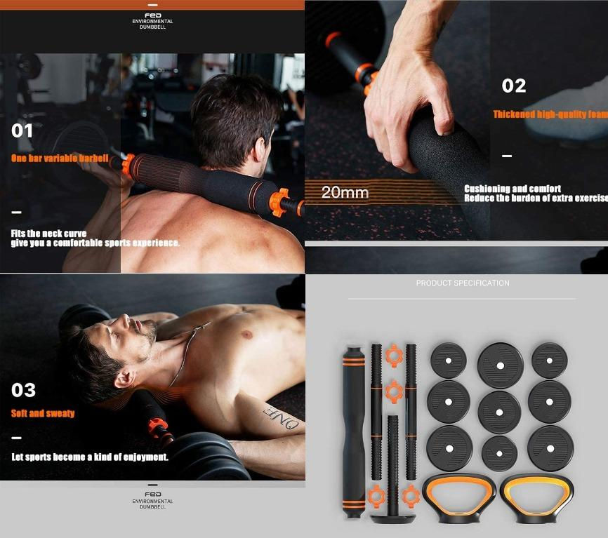 Thumbnail: 6in1 Dumbbells/ Barbell/ Kettlebell/ Push Up Stand