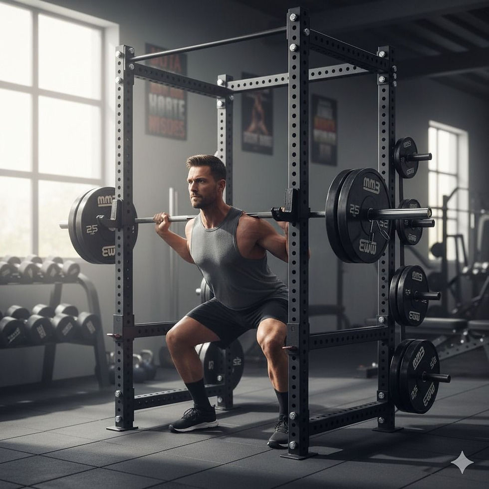 Thumbnail: MMB Power Squat Rack/Squat Rack Attachment