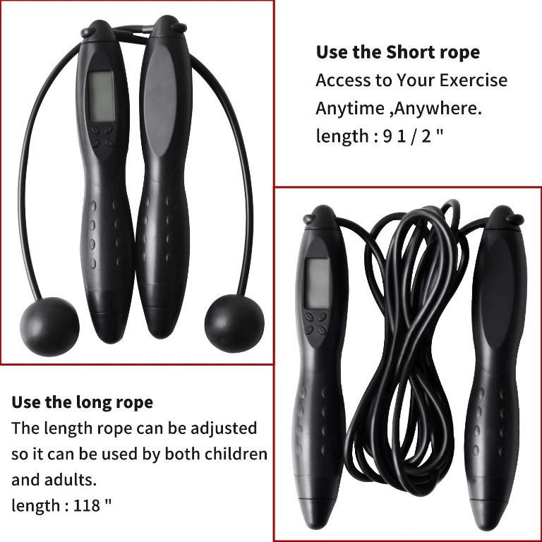 Thumbnail: Cordless and Adjustable Digital Counting Skipping Rope