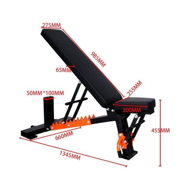 Thumbnail: MMB 1000 Orange Heavy Duty Adjustable Gym Bench