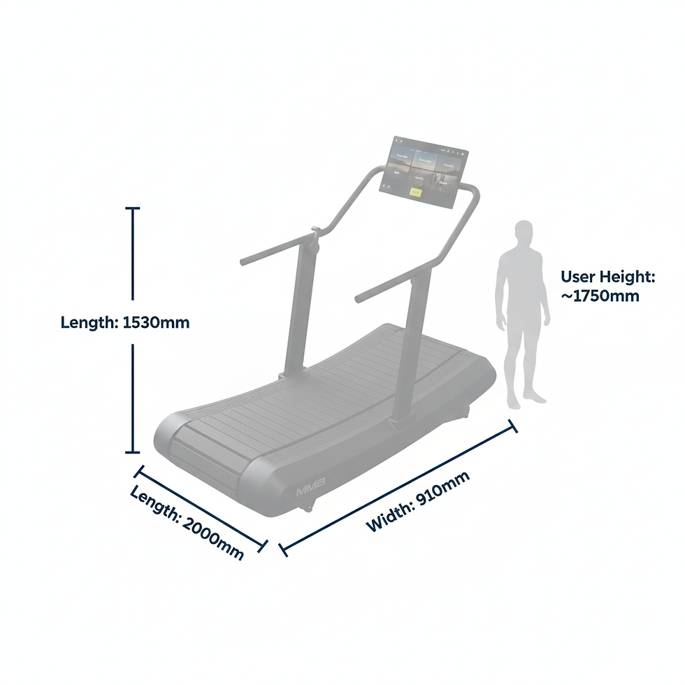 Thumbnail: MMB Aeres Professional Smart Curved Treadmill | Non-Motorized | HD Touch Screen