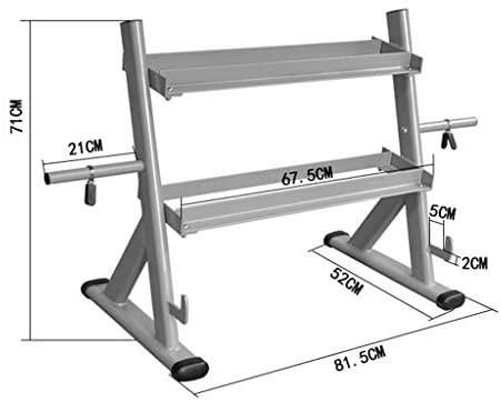Thumbnail: 2 Tiers 5-6 Pairs Dumbbell Rack