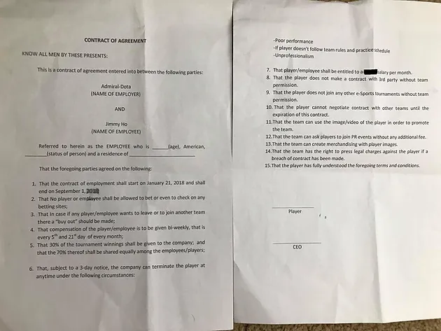 How Not To Draft An Esports Contract Dota 2 Edition