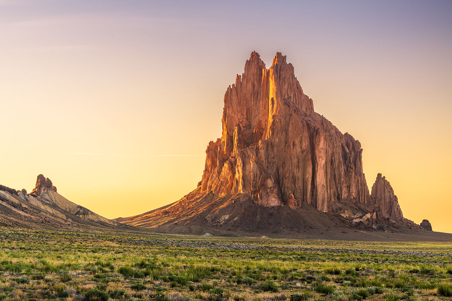 Shiprock, New Mexico, USA at the Shiprock rock formation..jpg
