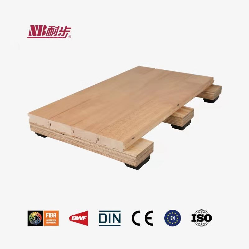 Thumbnail: Basketball Timber Flooring - Solid Sports Parquet System