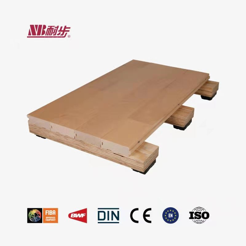 Thumbnail: AX Basketball Timber Flooring - Solid Sports Parquet System