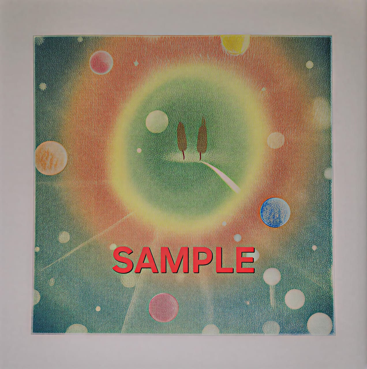 Artwork: Twin Trees – Inner Sanctuary (15 x 15cm)