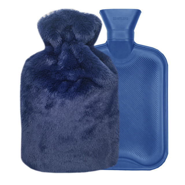 2L Rubber Hot Water Bag with Cover Large Rubber Hot Water Bottle with Cover