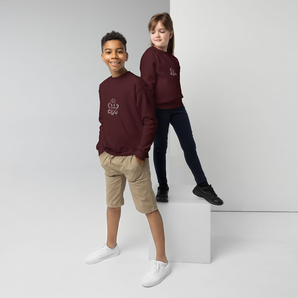 Thumbnail: Unisex crewneck sweatshirt - The Octopus