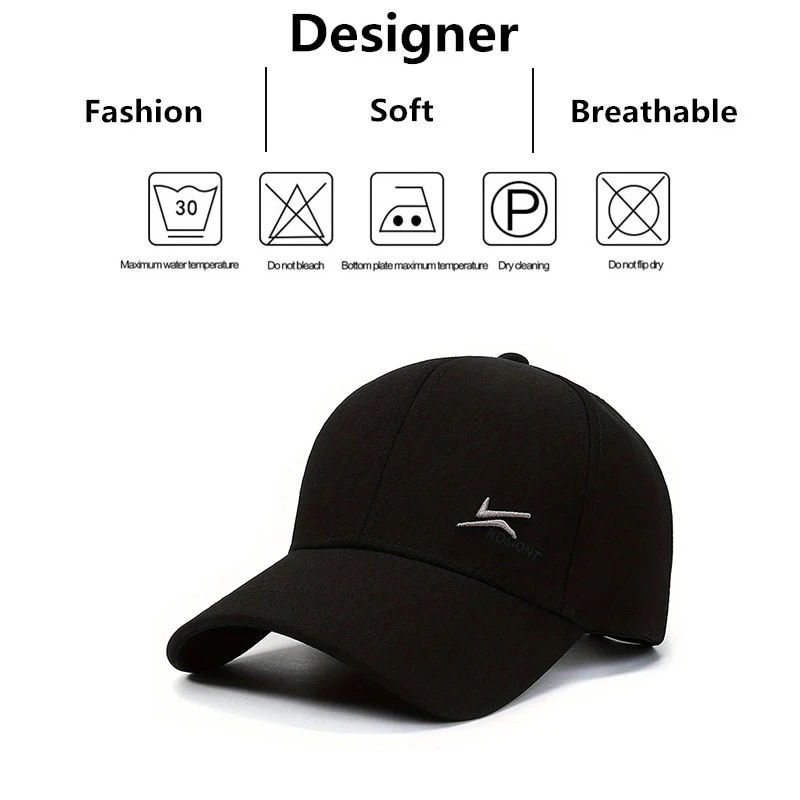 Thumbnail: Unisex Two Hook Embroidery Baseball Caps Spring Autumn Outdoor Adjustable Casual