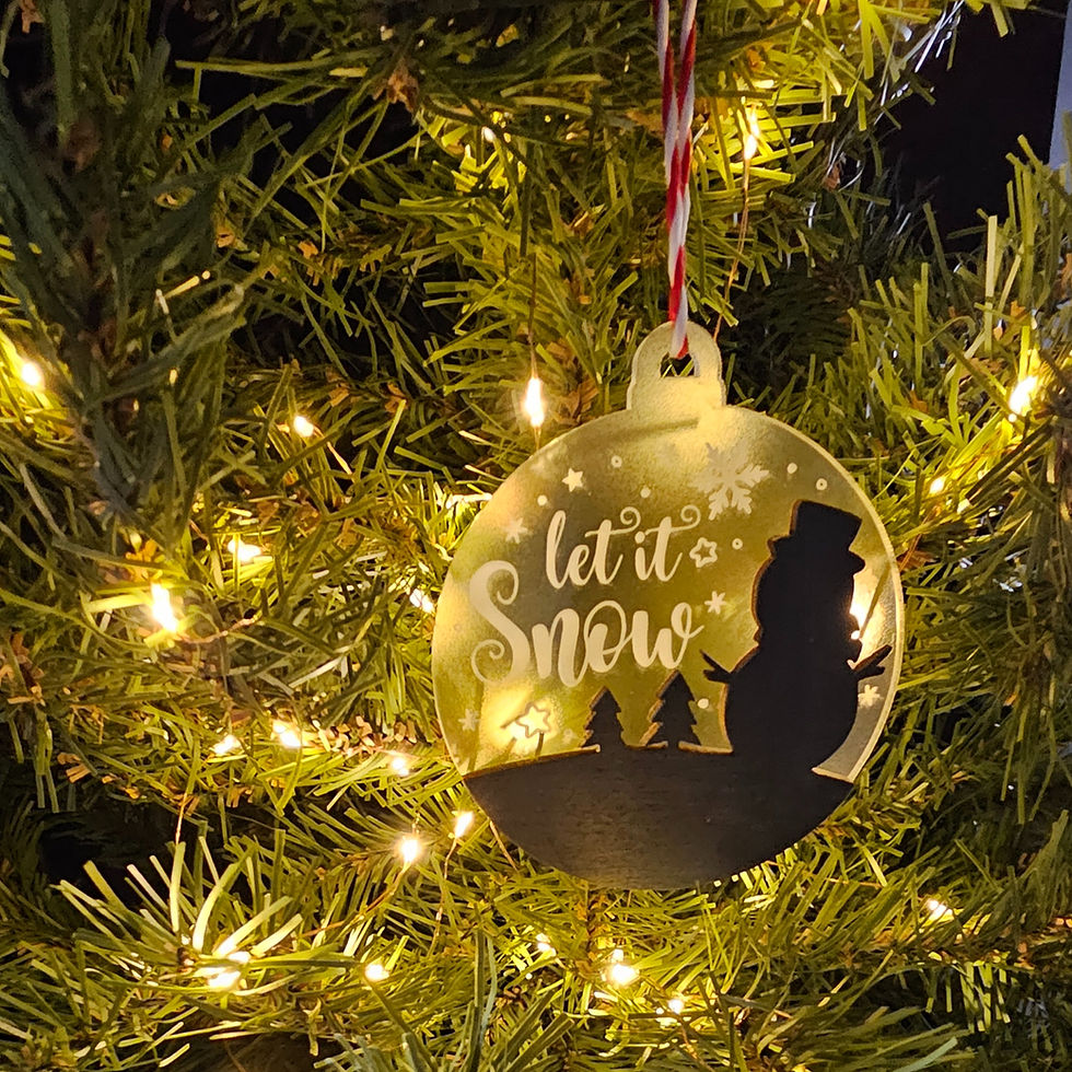 Thumbnail: "Let It Snow" Christmas Ornament