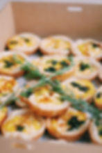 Spinach + Feta quiche tarts