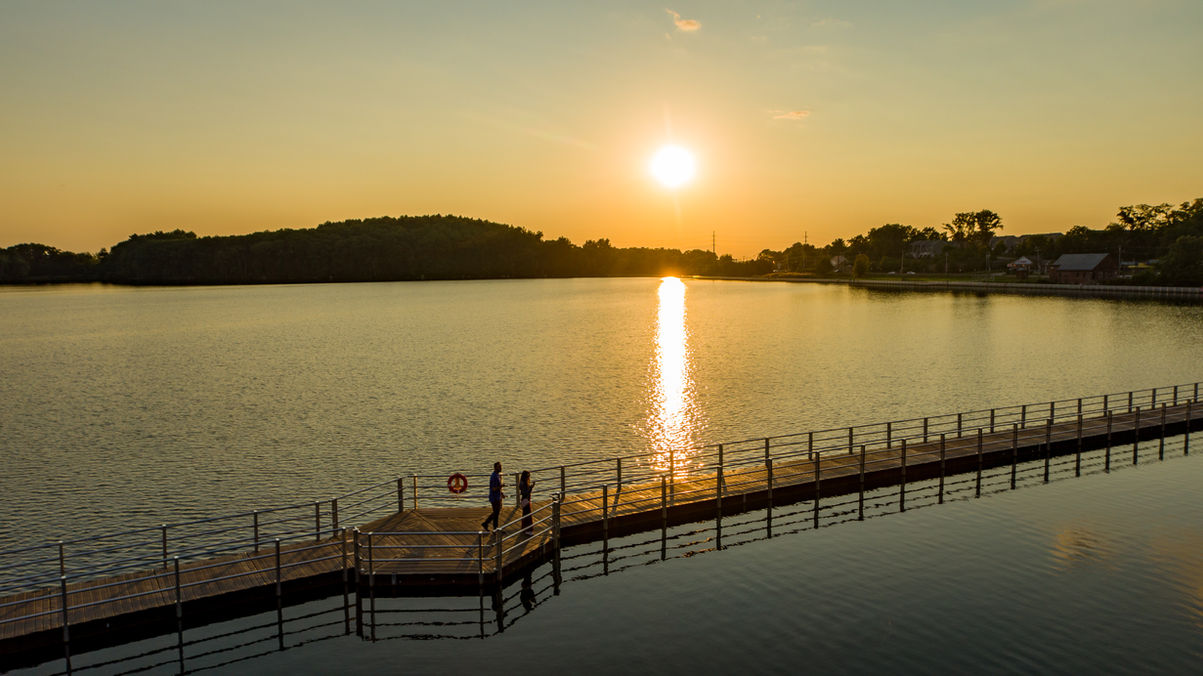 Sunset, Lake Williams, Marlborough Massachusetts, photography, videography, aerial, drone, images, photos