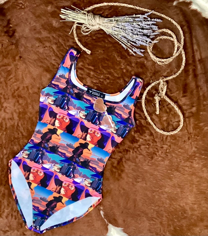Thumbnail: Sunset Vintage Cowgirl Printed Bodysuit