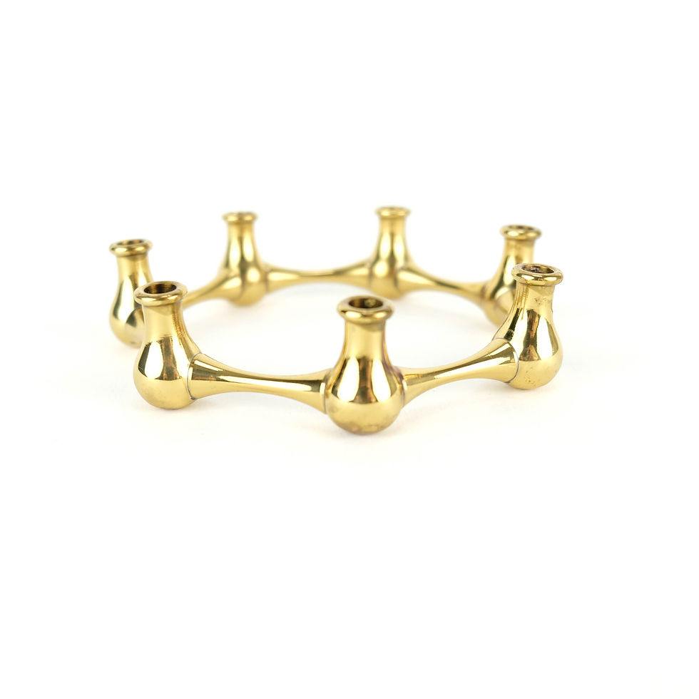 Thumbnail: Brass Candleholder by Jens Quistgaard | Denmark | 1960's