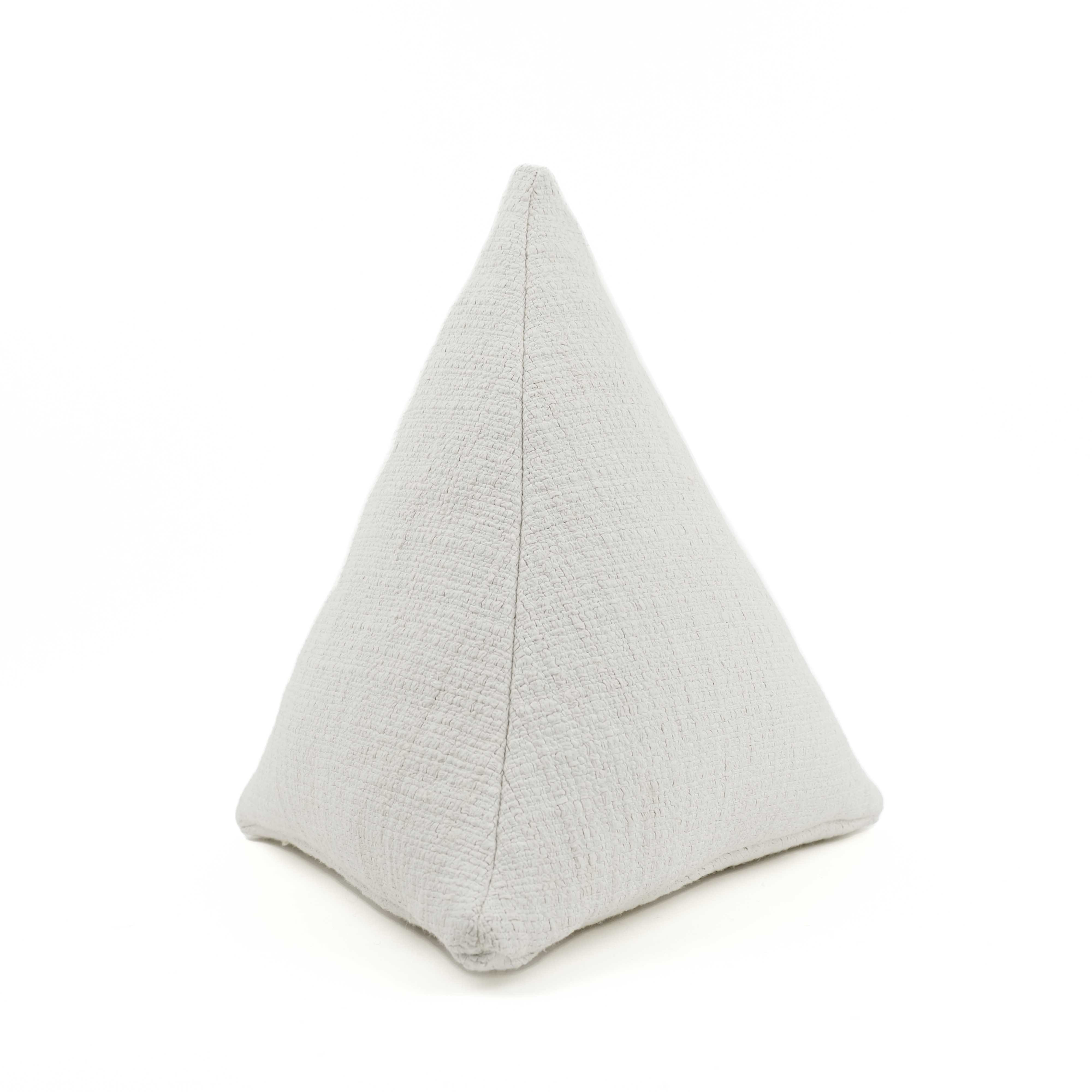 Chalked Linen Pyramide Cushion