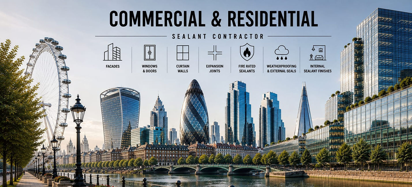Commercial & Residential Sealant Contractor / Facade Project / London & Surroinding Areas