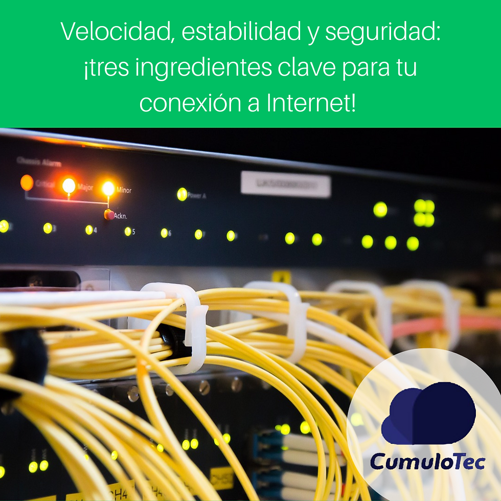 Velocidad, estabilidad y seguridad: ¡tres ingredientes clave para tu conexión a internet!