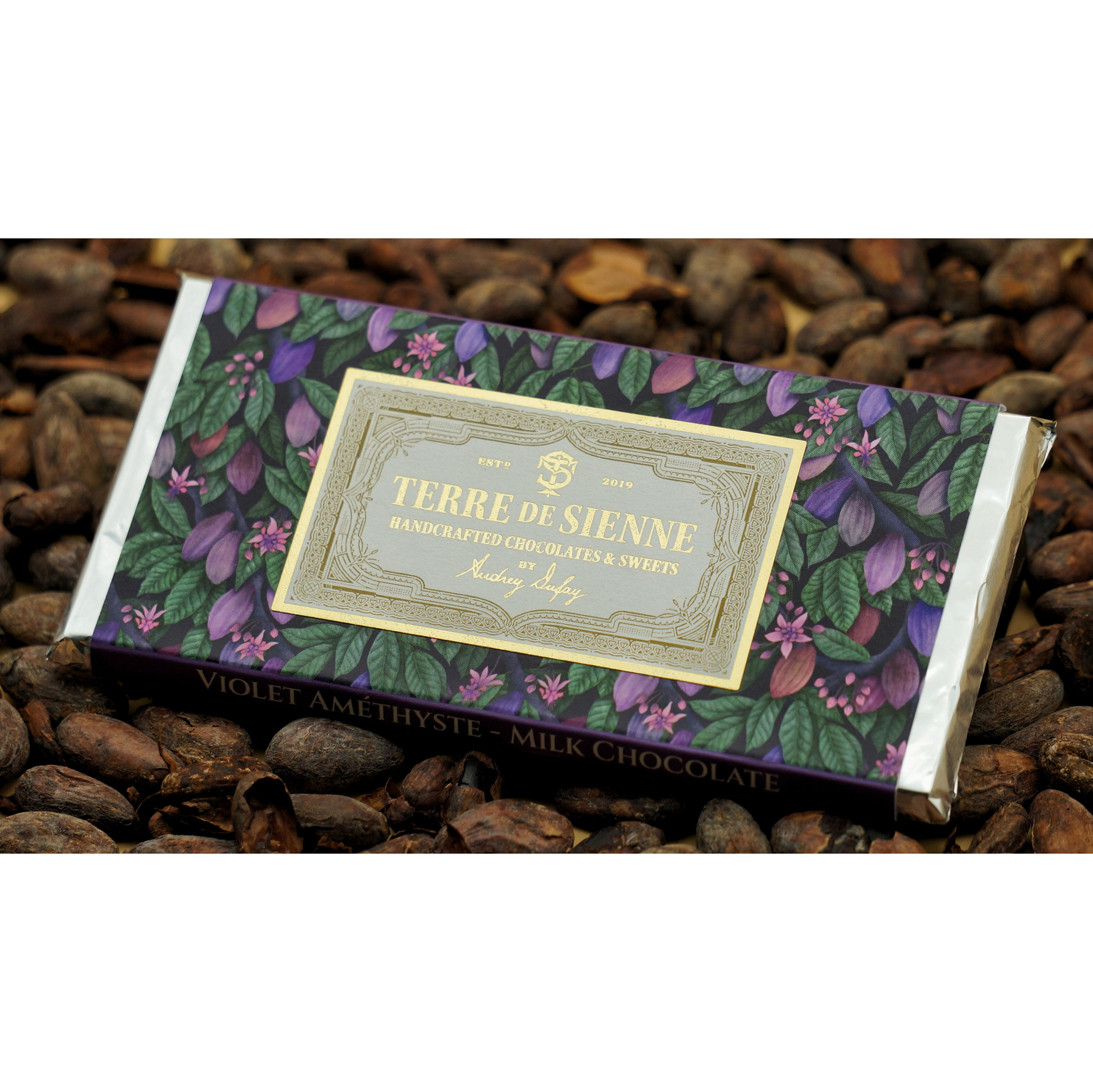 Violet Améthyste - Chocolat au lait 46% de cacao