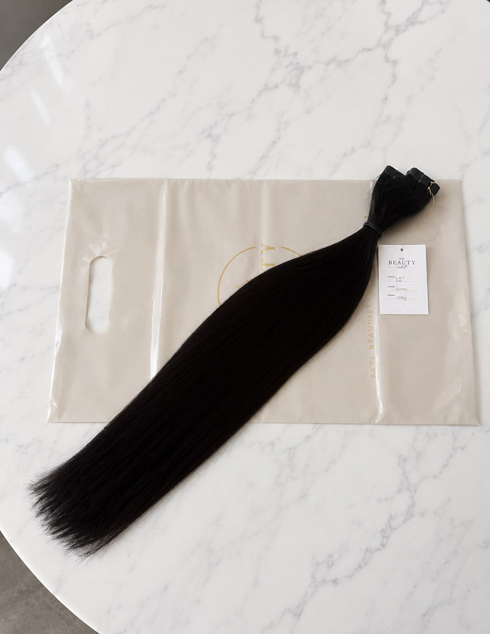 Thumbnail: Luna #1B (Natural Black) - 25g Invisible Tape Extensions