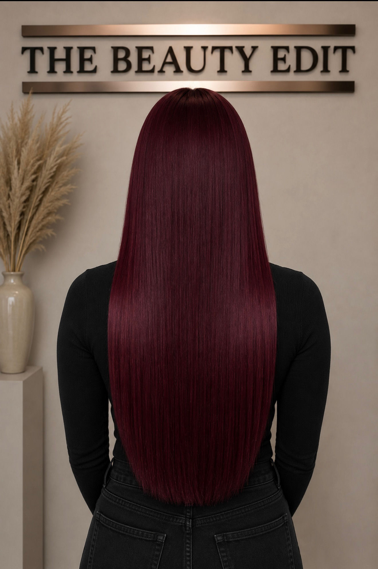 Bordeaux #99J (Deep Burgundy) - 50g Nano Hair Extensions