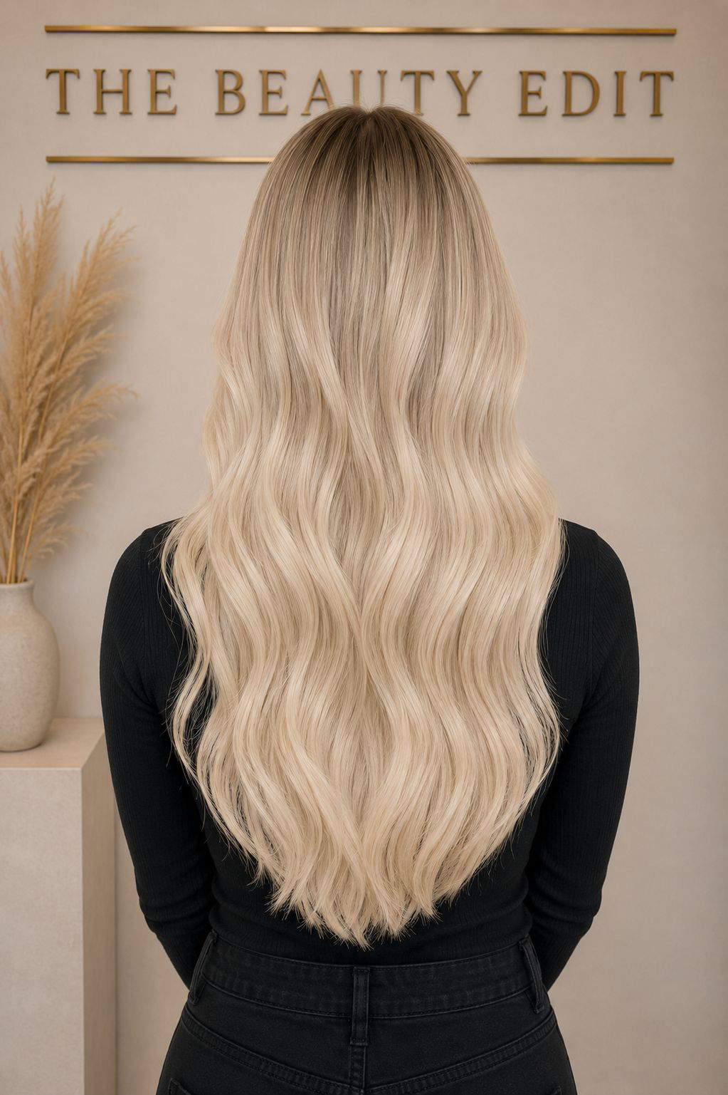 Moonstone Melt #T9/60 (Cool Beige Blended Blonde) - 50g Nano Hair Extens