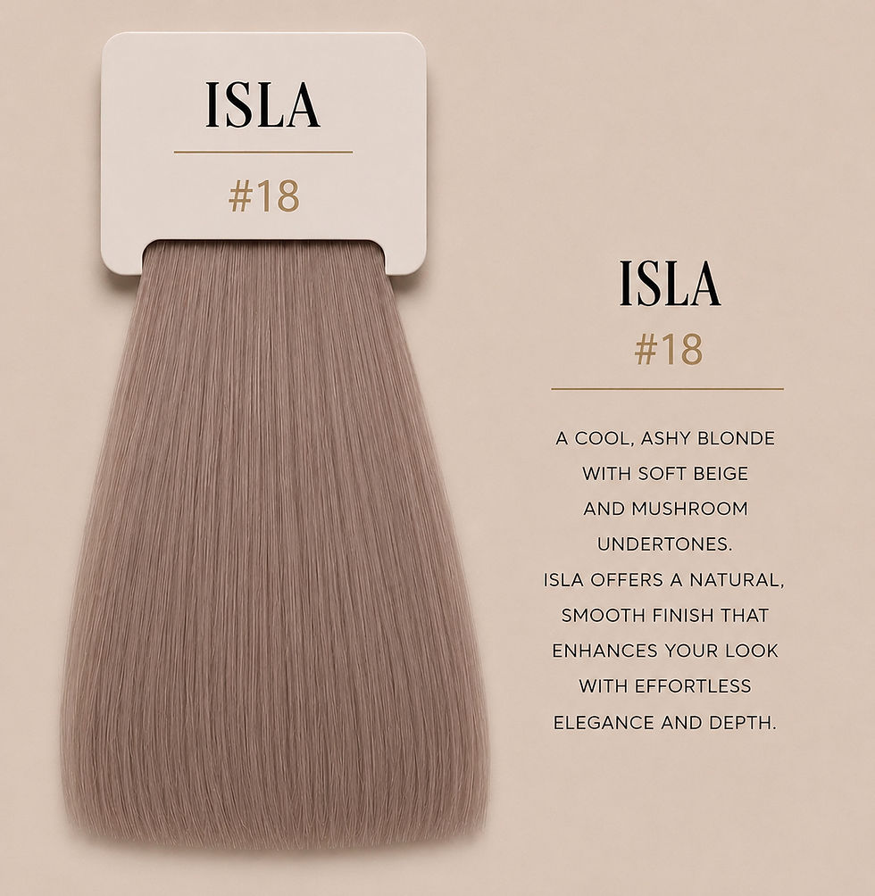 Thumbnail: Isla #18 (Cool Ash, Soft Beige) - 25g Nano Hair Extensions