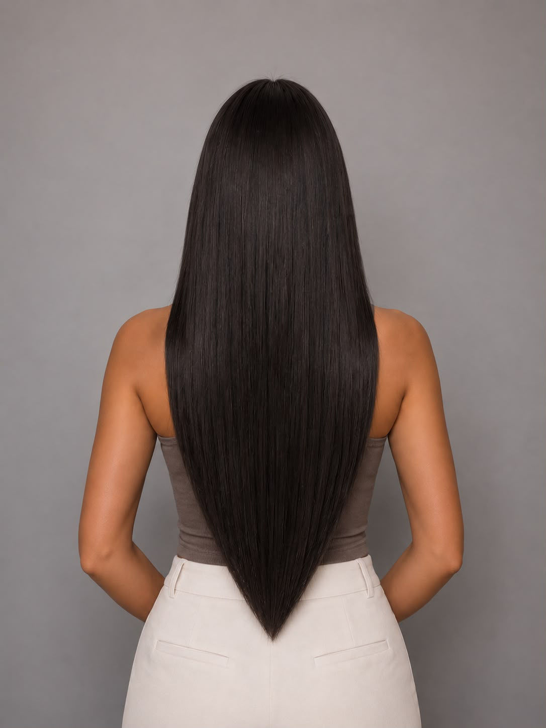 Luna #1B (Natural Black) - 50g Butterfly Weft Hair Extensions