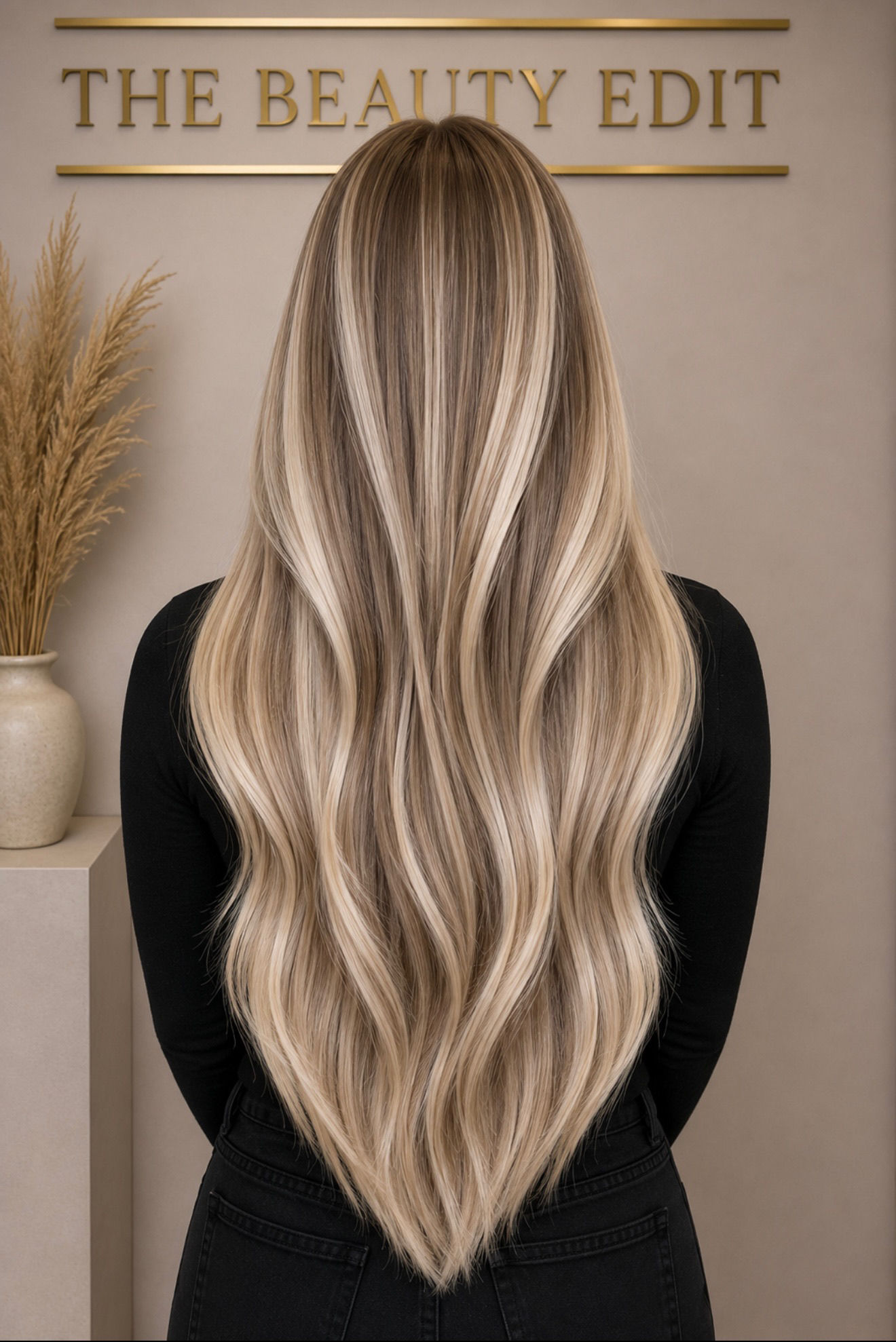 Champagne Ribbon #P8/60 (Light Ash, Champagne Blonde) - 50g Weft Hair Extensions