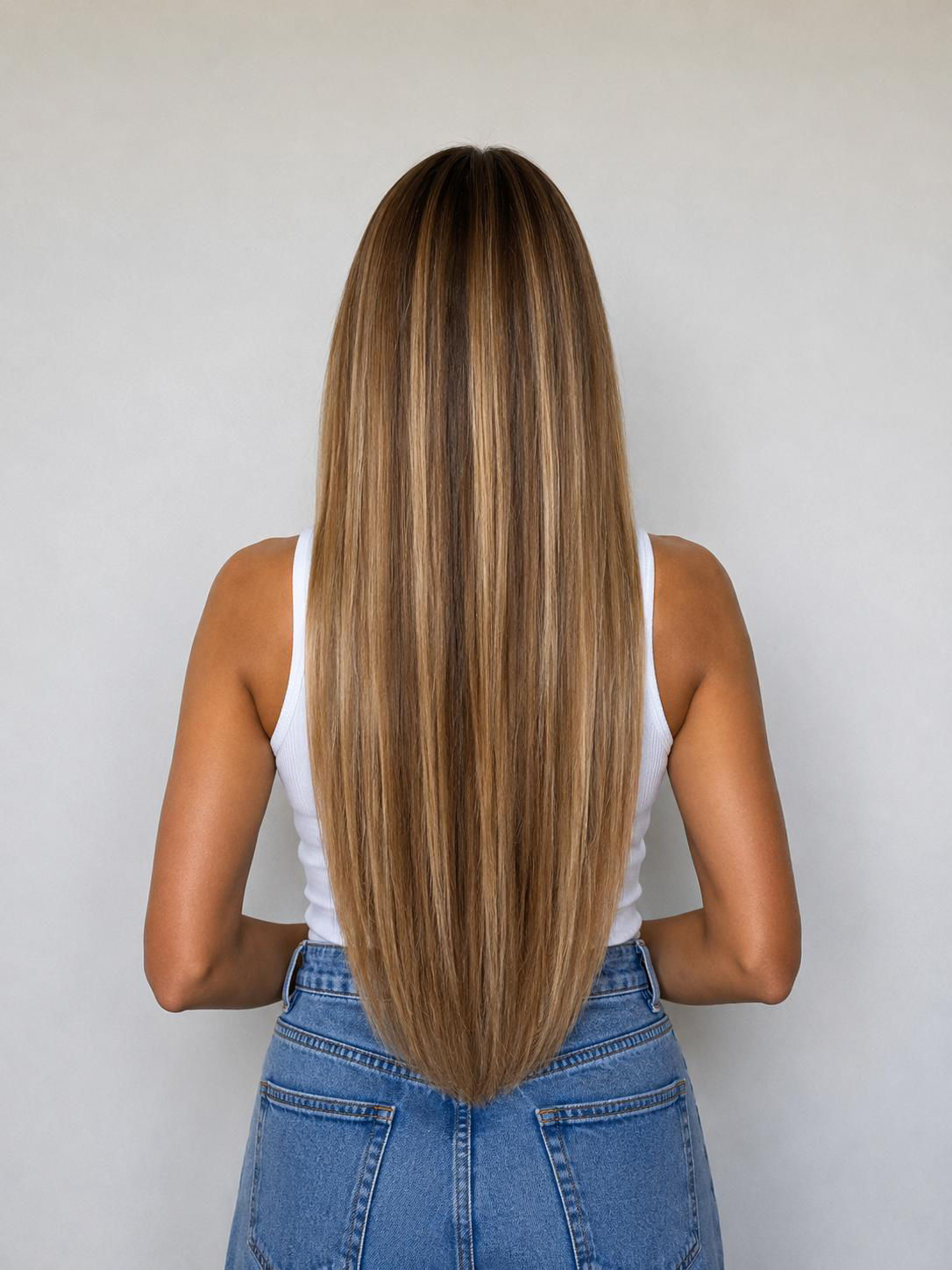Coco Melt #B2/4/27 (Dark Brown, Cool Blonde) - 25g I-Tip Hair Extensions