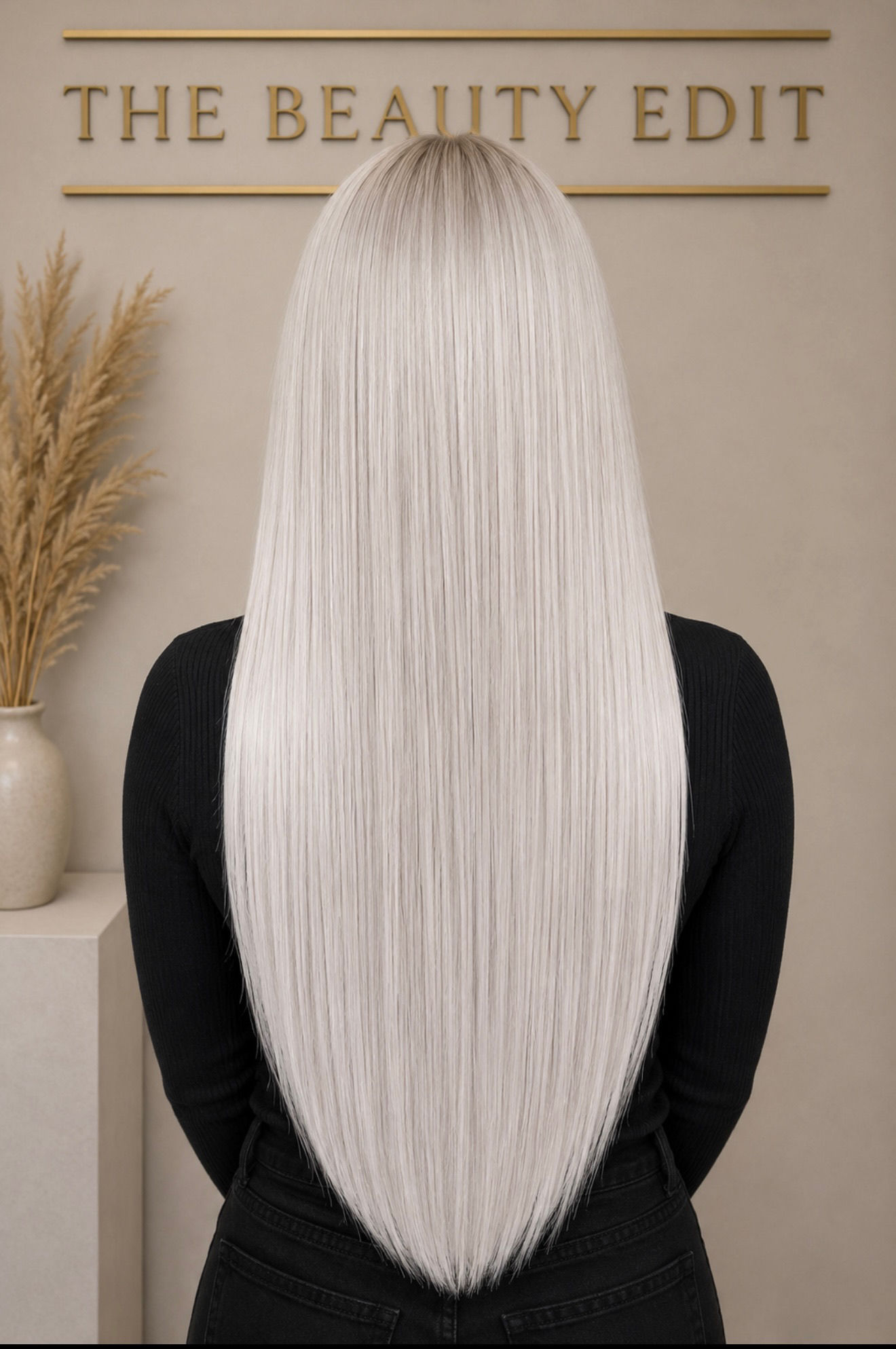 Eva #60A (Ice Platinum Blonde) - 50g Weft Hair Extensions