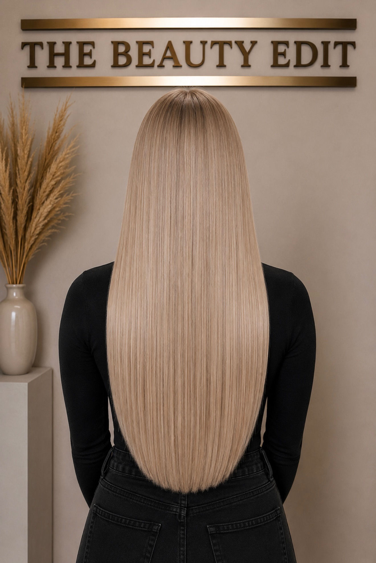 Lola #14 (Beige Blonde, Natural Highlights) 50g Weft Hair Extensions