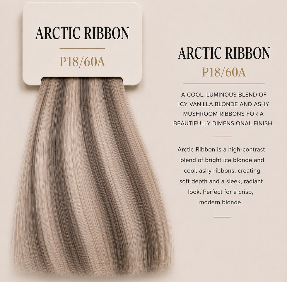 Thumbnail: Arctic Ribbon (Icy, Ashy & Mushroom) - 25g I-Tip Hair Extensions
