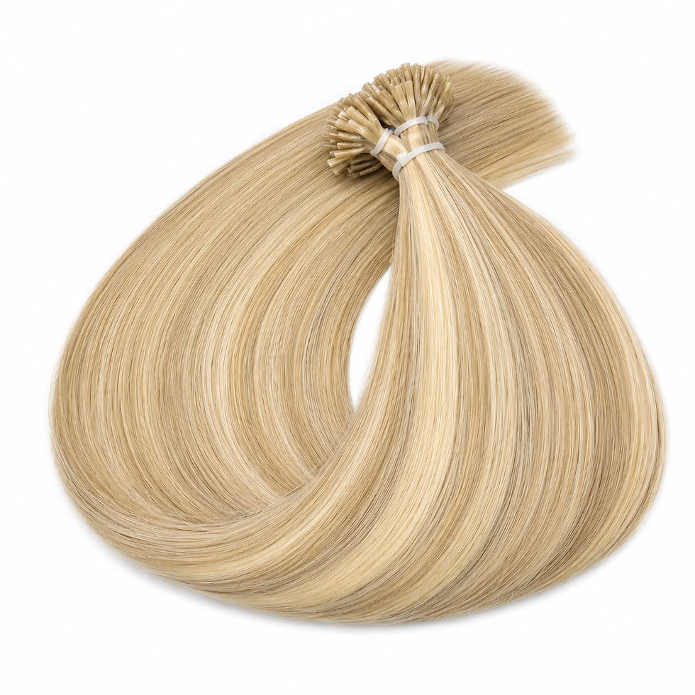 Thumbnail: Sandy Blonde (Beige, Honey Tones) - 50g Genius Weft Hair Extensions