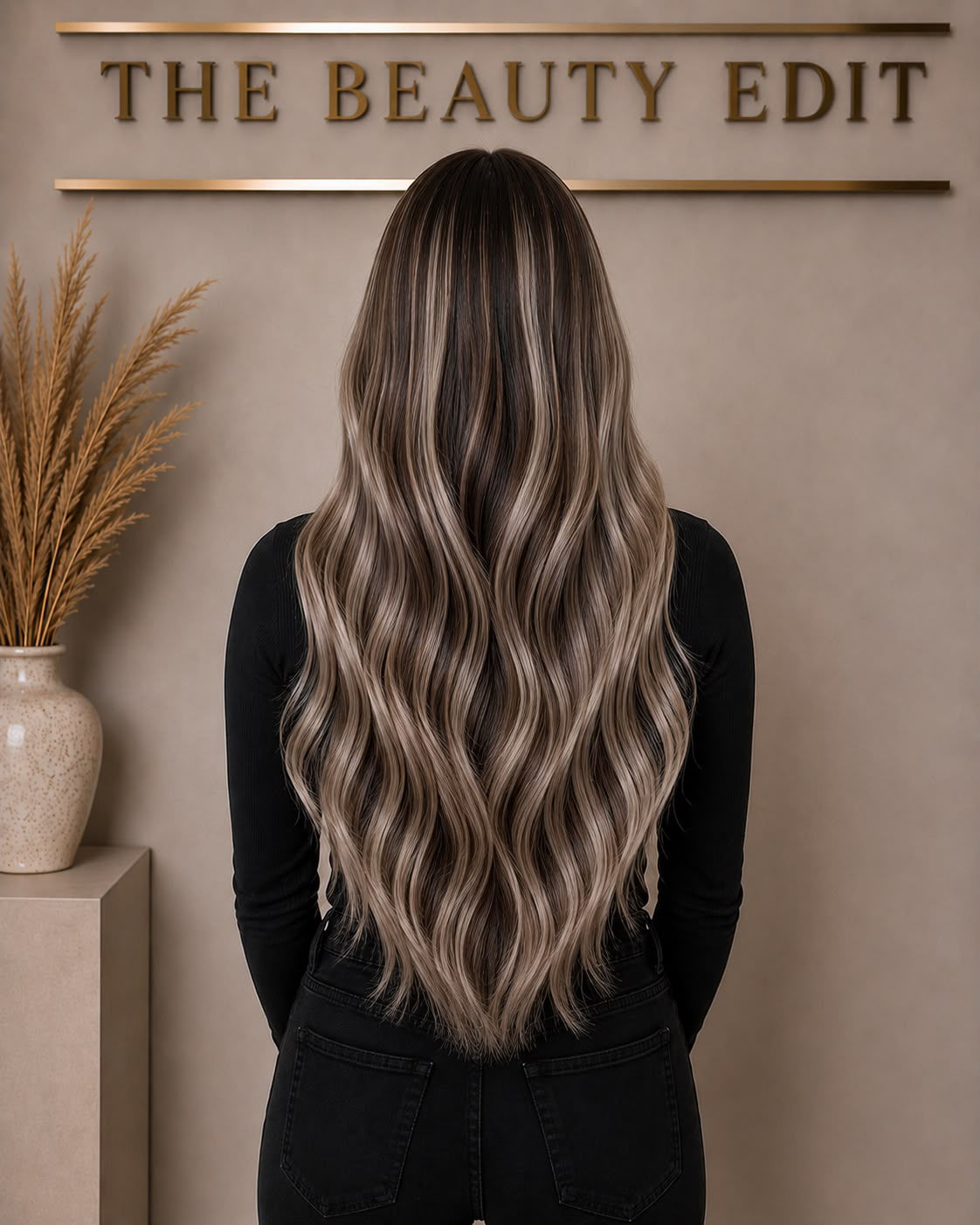 Mink Melt #P2/18 ( Cool Ash Brunette Blend) - 50g Genius Weft Hair Extensions