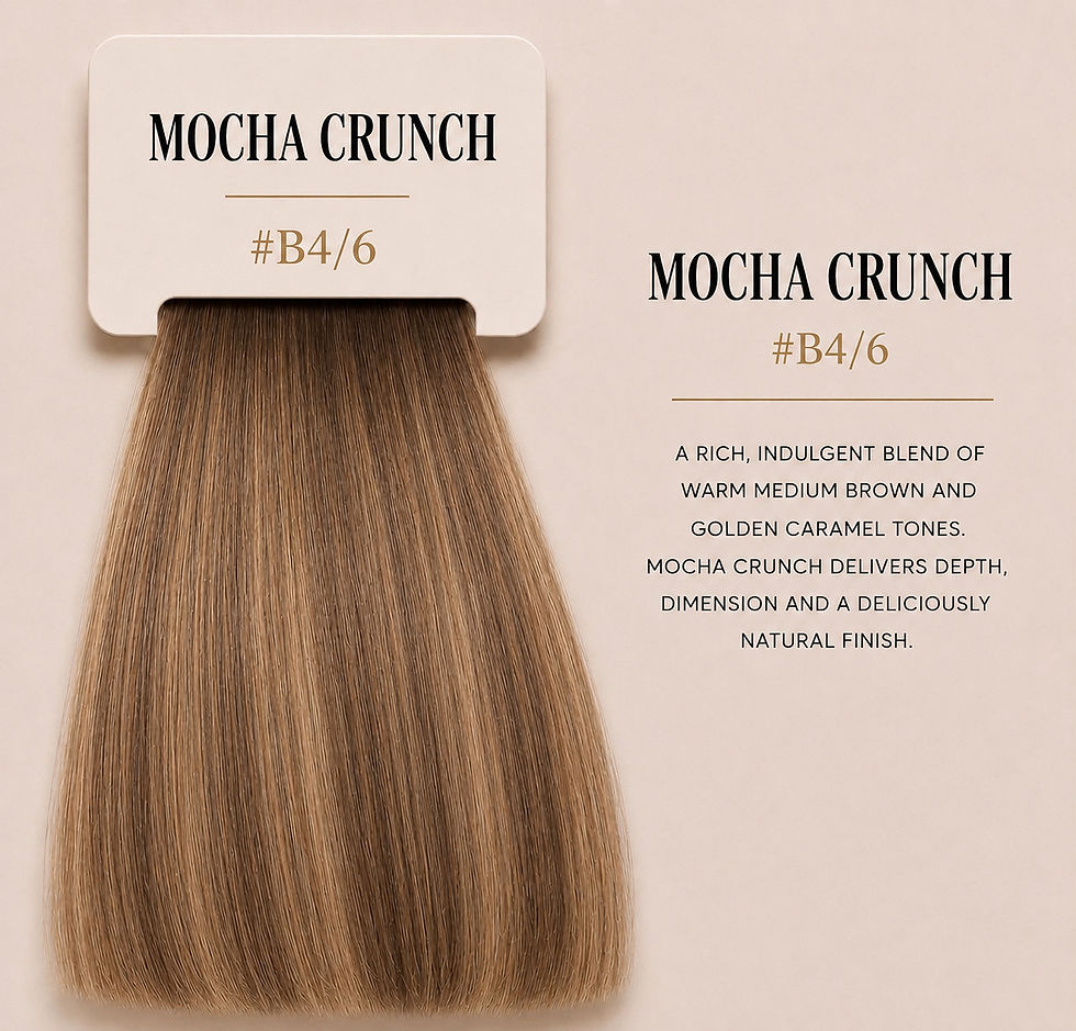 Thumbnail: Mocha Crunch #B4/6  (Brown & Mocha) - 25g Invisible Tape Hair Extensions