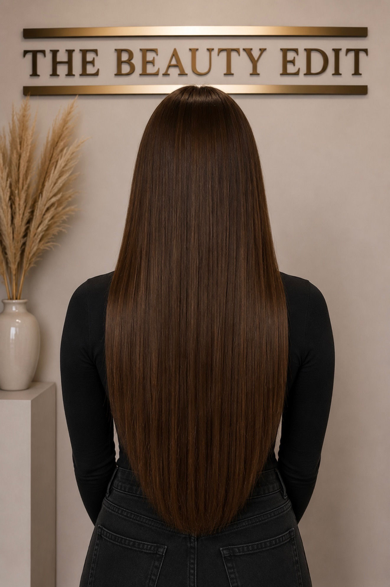 Cocoa #4 (Rich Chocolate Brown, Natural Tones) - 50g Weft Hair Extensions