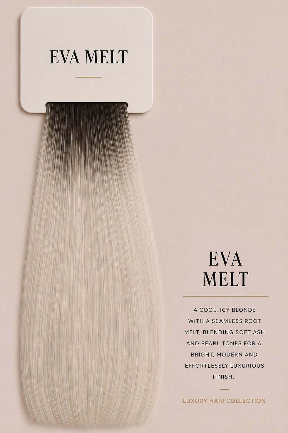 Thumbnail: Eva Melt #T2/60A (Dark Melt, Icy Blonde) - 50g Butterfly Weft Hair Extensions