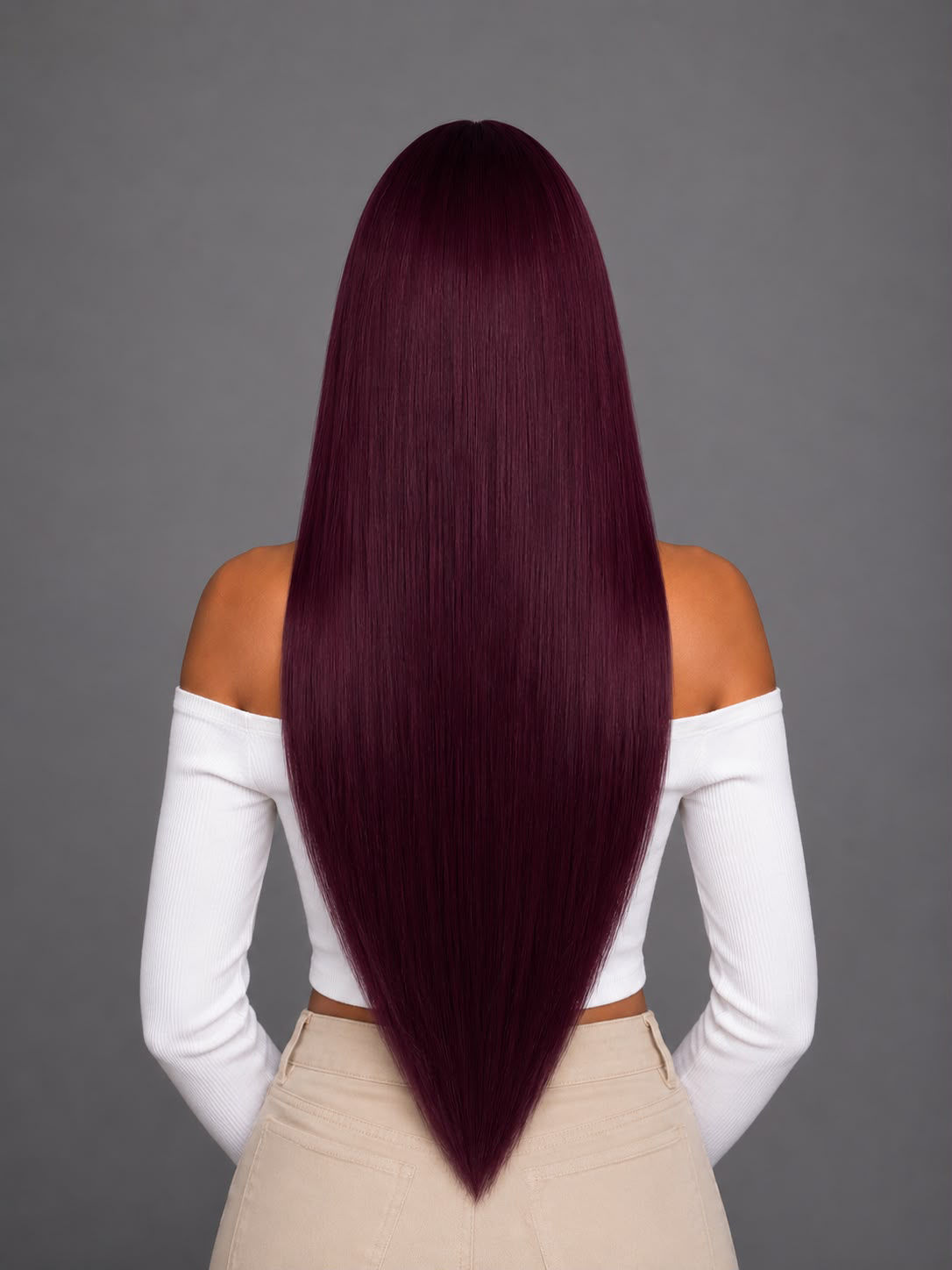 Bordeaux #99J (Deep Burgundy) - 50g Genius Weft Hair Extensions