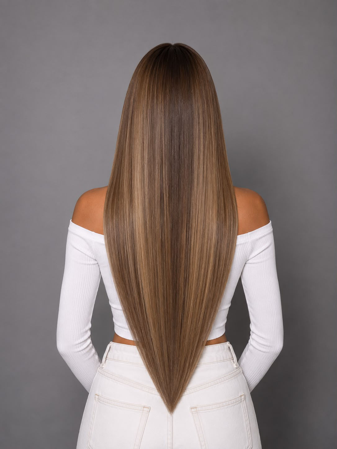 Mocha Crunch #B4/6  (Brown & Mocha) - 25g Invisible Tape Hair Extensions
